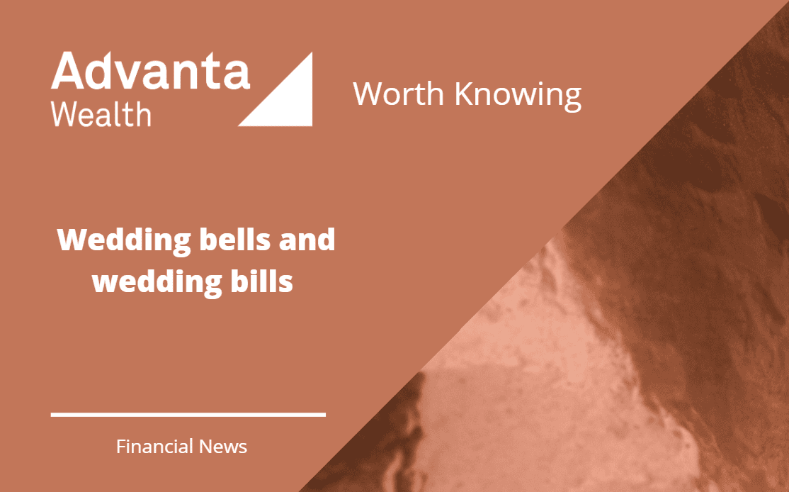Wedding bells and wedding bills