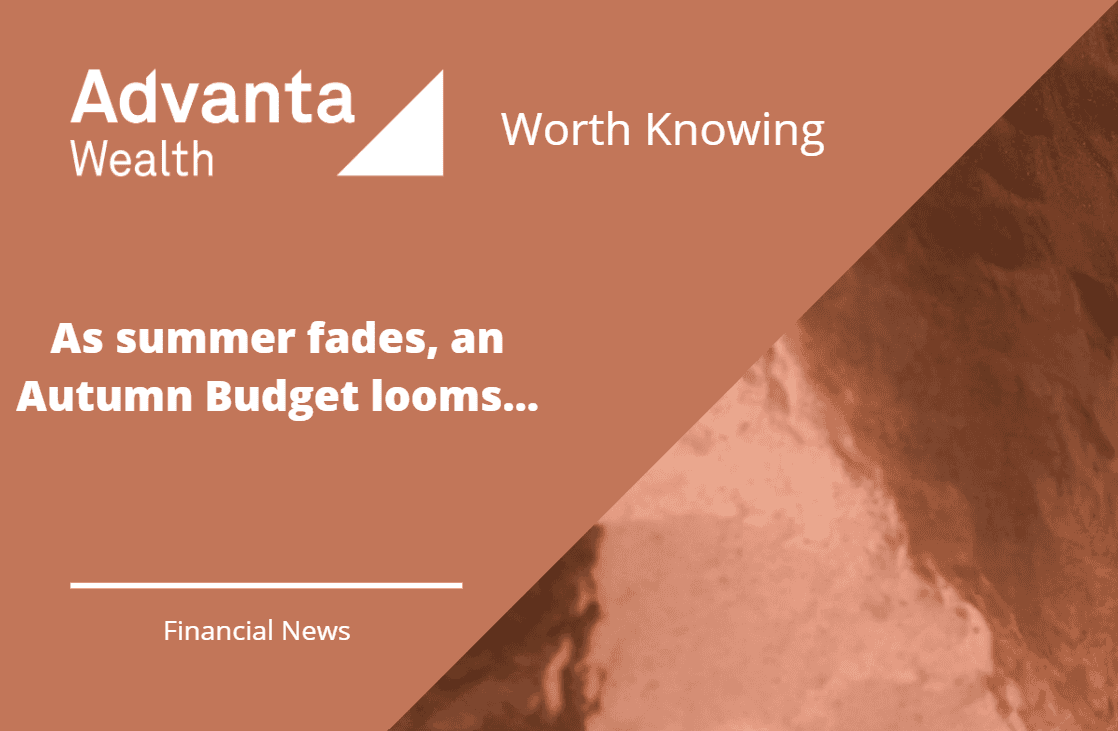 As summer fades, an Autumn Budget looms…
